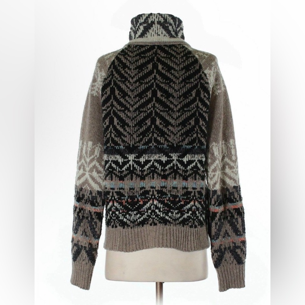 Free People fair isle cardigan sweater size Small - Picture 2 of 5